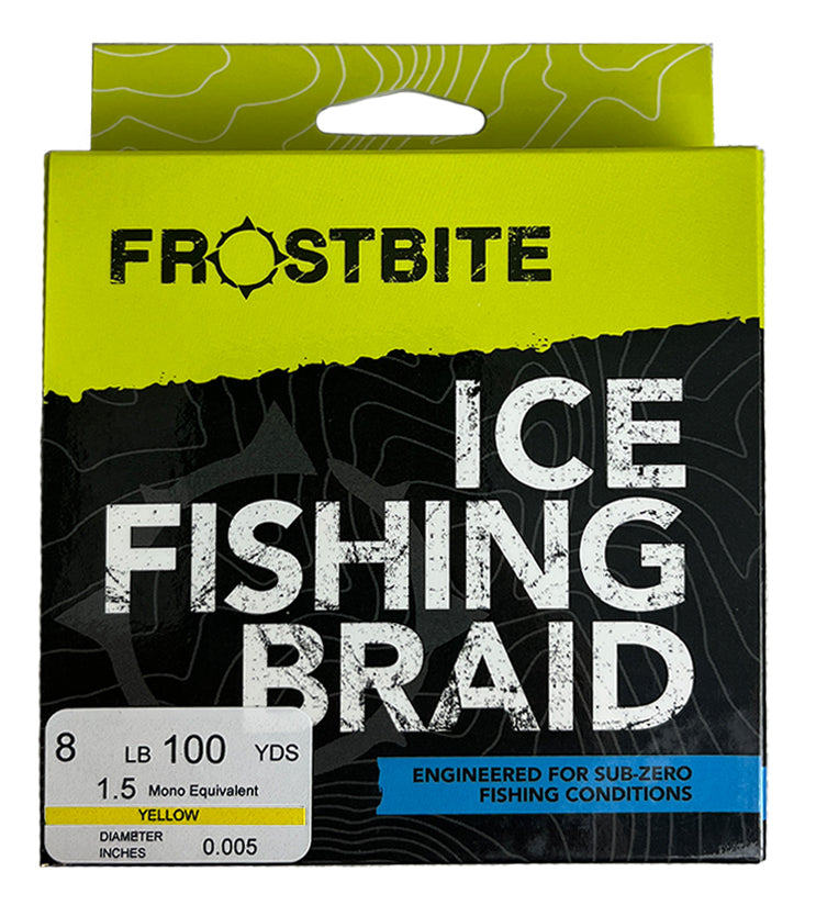 Frostbite Ice Fishing Braid Yellow / 8 lb