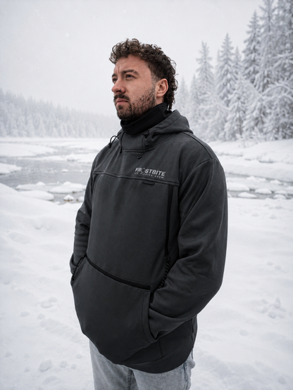 Frostbite Performance Fishing Hoodie Charcoal 1
