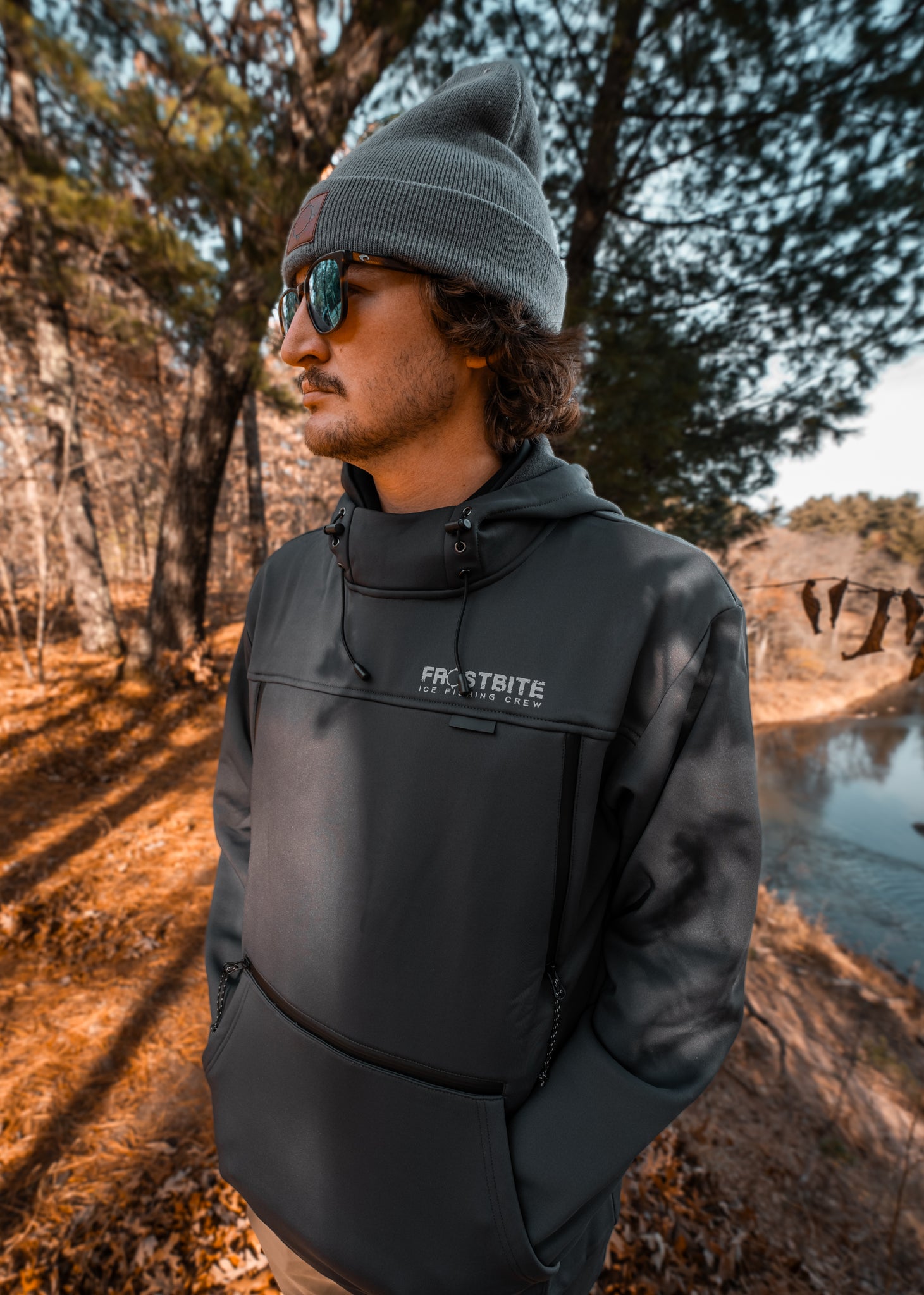 Performance Hoodie - Charcoal – Fish Frostbite USA