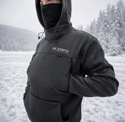 Frostbite Performance Fishing Hoodie Charcoal 2