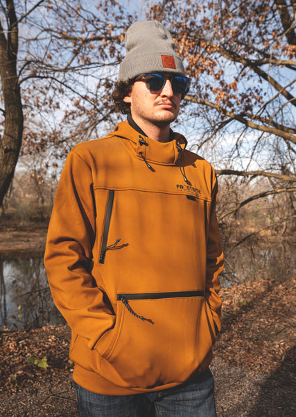 Performance Fishing Hoodie - Brown