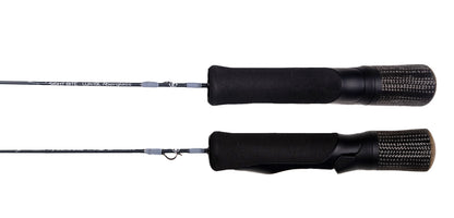 Frostbite Lunar 19L Sight Bite Side and top view Carbon fiber handle and EVA foregrip sight fishing panfish