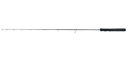 Frostbite Lunar Run & Gun Ice fishing rod made for actively chasing walleye. High quality Carbon Fiber handle with EVA foregrip. 