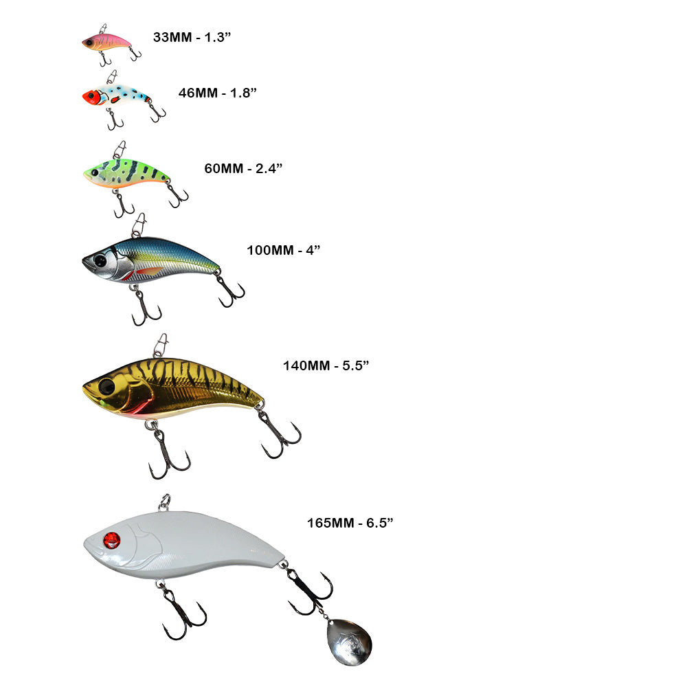 Tantrum Rattlebait Size Comparison Photo