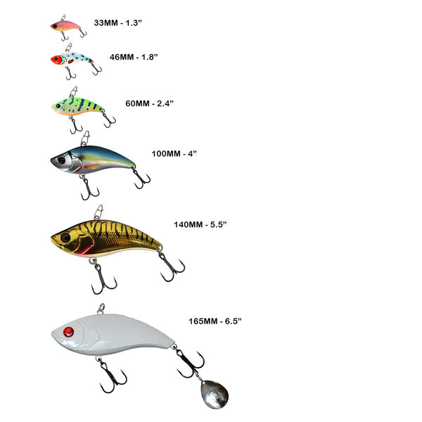 Tantrum Rattlebait Size Comparison Photo