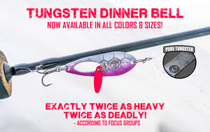 Tungsten Dinner Bell from Frostbite - Best Ice fishing spoon